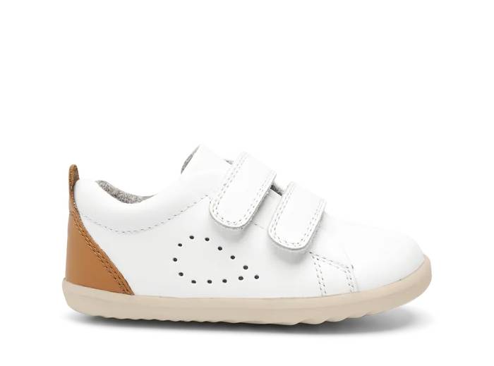 Bobux Step up Grass Court Caramel White