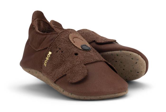 22-Bobux-Papa-Bear-Toffee-Sohle Passen sich wunderbar an den Fuss an: Bobux Krabbelschuhe "Papa Bear" in Dunkelbraun