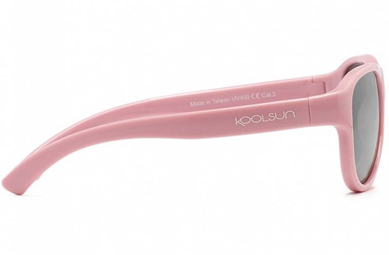 Koolsun-Air-Blush-Pink-2 KOOLSUN Sonnenbrille Kinder Air in Rosé von der Seite