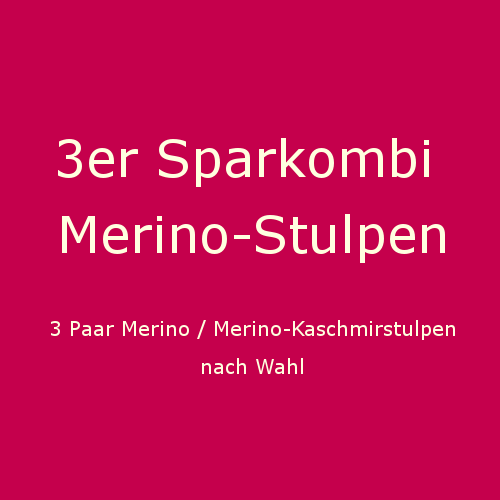 Hoppediz-Merino-Stulpen2 3er Sparkombi Hoppediz Stulpen Merino + Kaschmir
