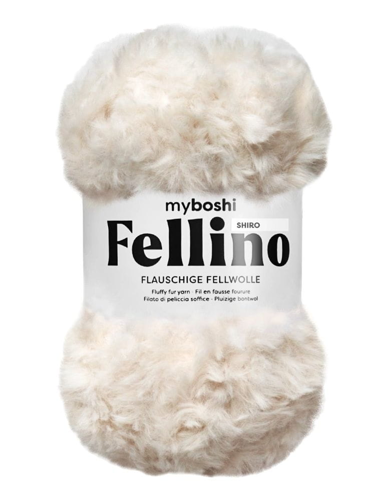 myboshi Fellino "Shiro" Kunstfellwolle in Weiss