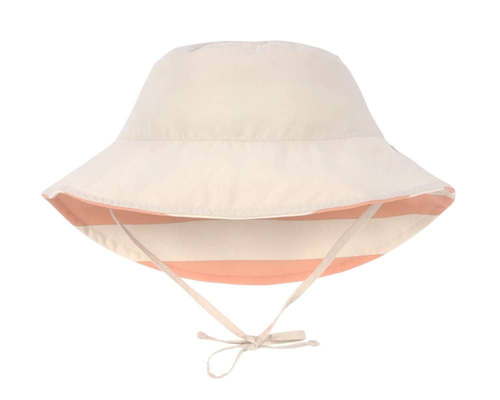 Innenseite des Sonnenhutes "Blockstripes Peach Milky" von LÄSSIG