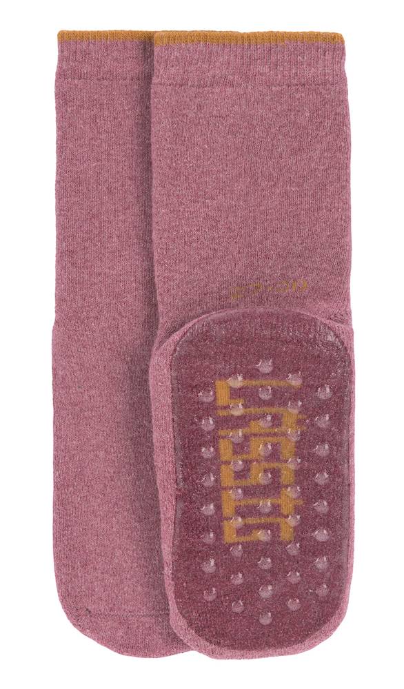 LÄSSIG Anti-Slip-Socks "Rosewood" in Himbeerrosa