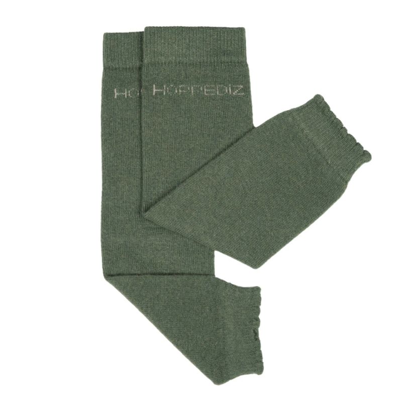 stulpen-merino-uni-forest HOPPEDIZ Stulpen "Forest" aus Merino + Kaschmir in dunklem grün