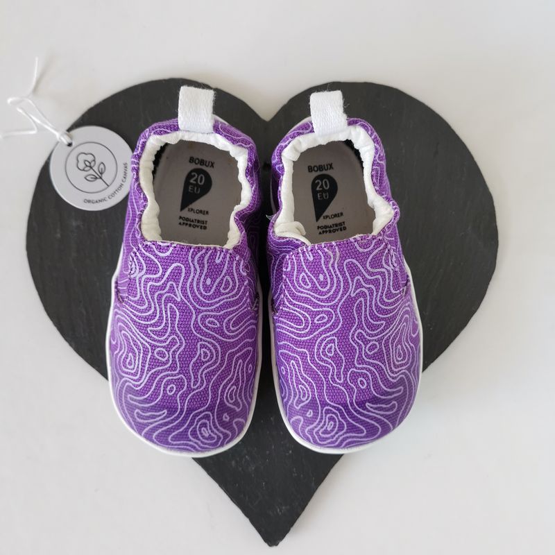 Bobux-Scamp-Organic-Wild-Berry-Paar Lauflernschuhe Bobux Xplorer Scamp Organic "Wild Berry" in Purple