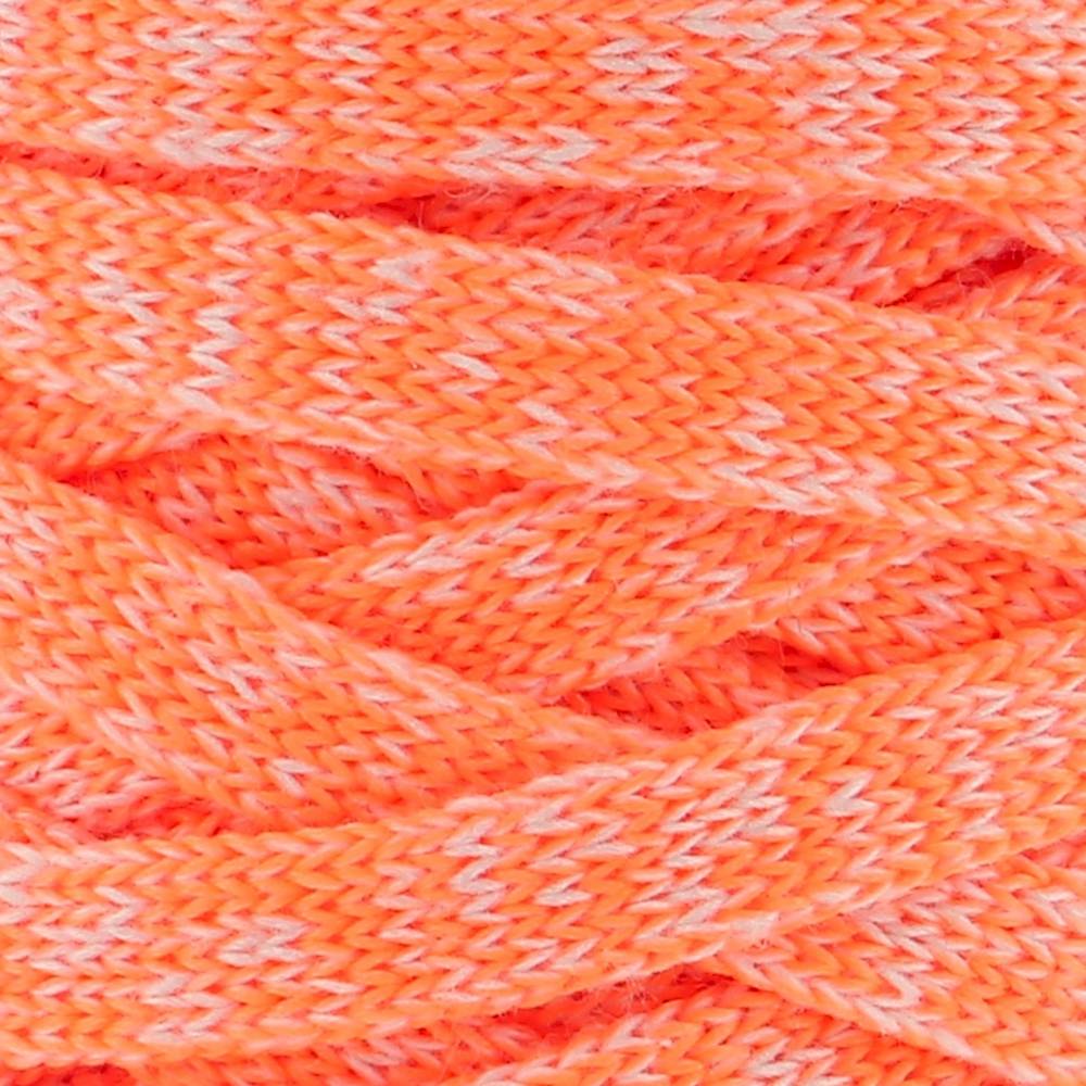 Struktur des Ribbon XL Neon Recycling-Garn in Atomic Tangerine / Neonorange