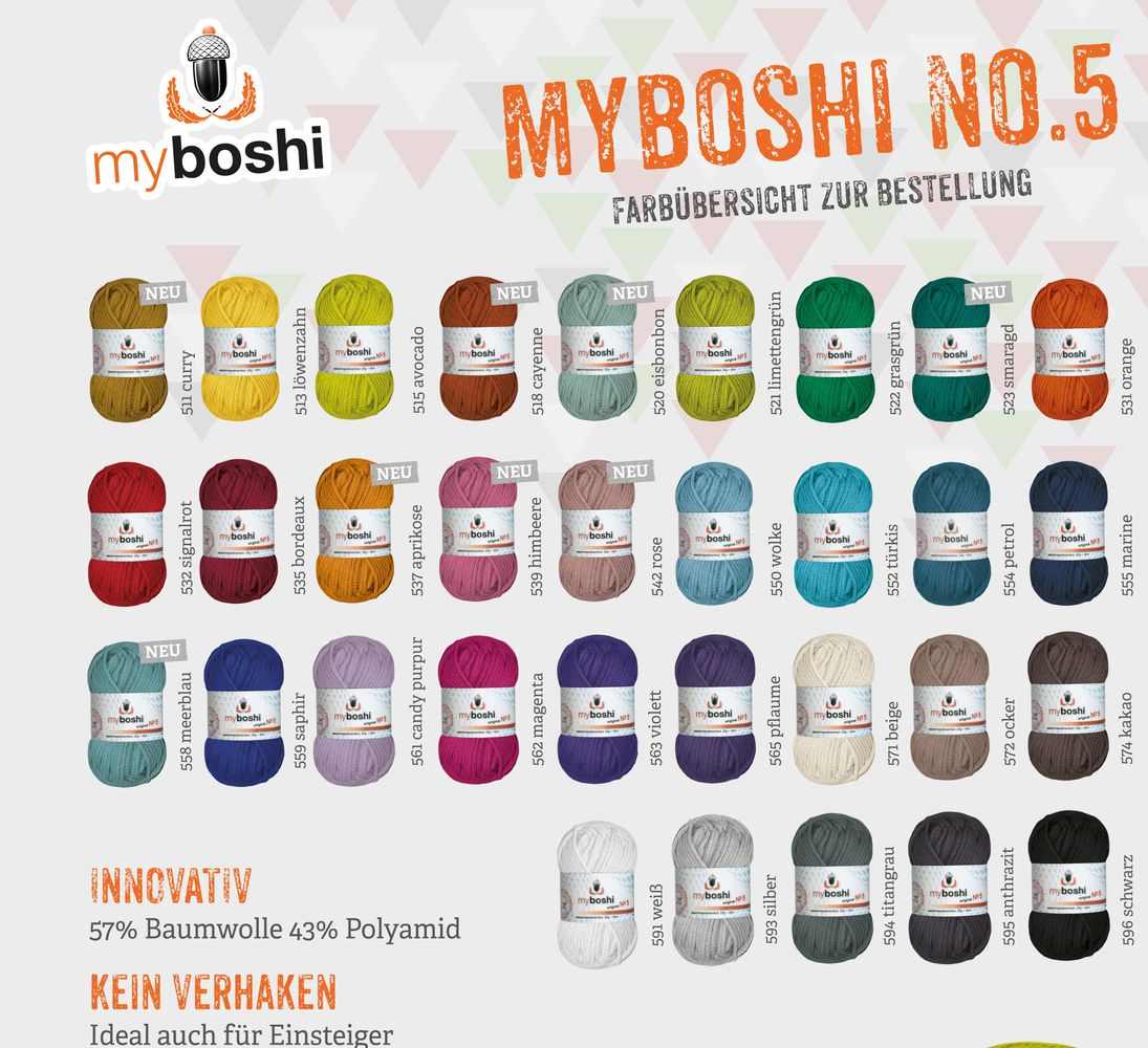 myboshi No. 5 alle Farben