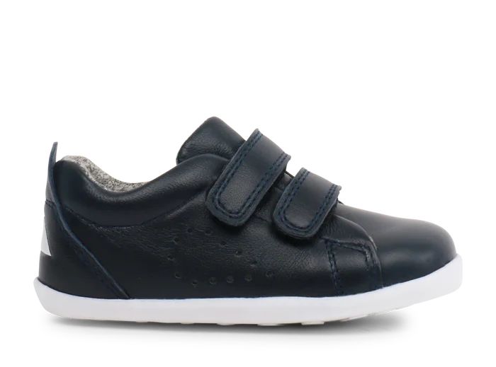 Bobux-GrassCourt-Navy-Seite Bobux Step up Grass Court Navy in dunkelblau