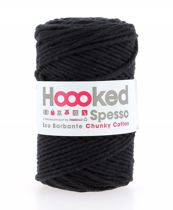 Hoooked Eco Barbante Spesso Junky - Noire