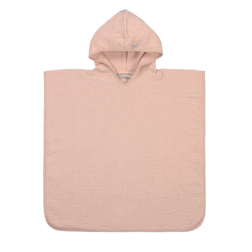 LÄSSIG Badeponcho aus weichem Mull in Light Pink