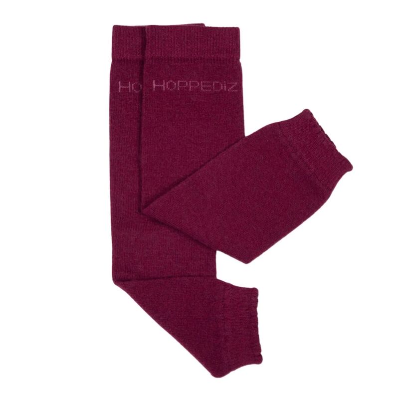 HOPPEDIZ Stulpen "Bordeaux" aus Merino + Kaschmir in dunkelrot