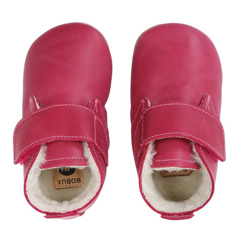 Desert-Merino-Pink bobux Finkli mit Merinofutter in Pink