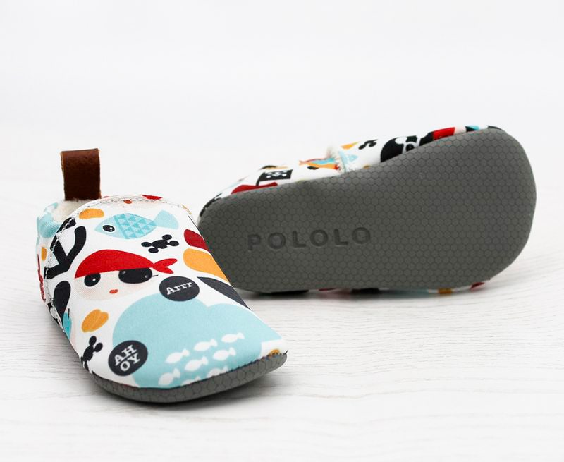 Pololo-Barfuss-Seaqual-Pirat-Sohle POLOLO "Seaqual Pirat" Barfussschuhe mit rutschfester Sohle