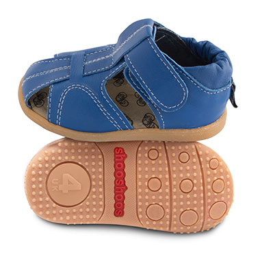SMY55BTB-Blue-Jeans Shooshoos Lederschuhe/Ledersandalen Blue Jeans