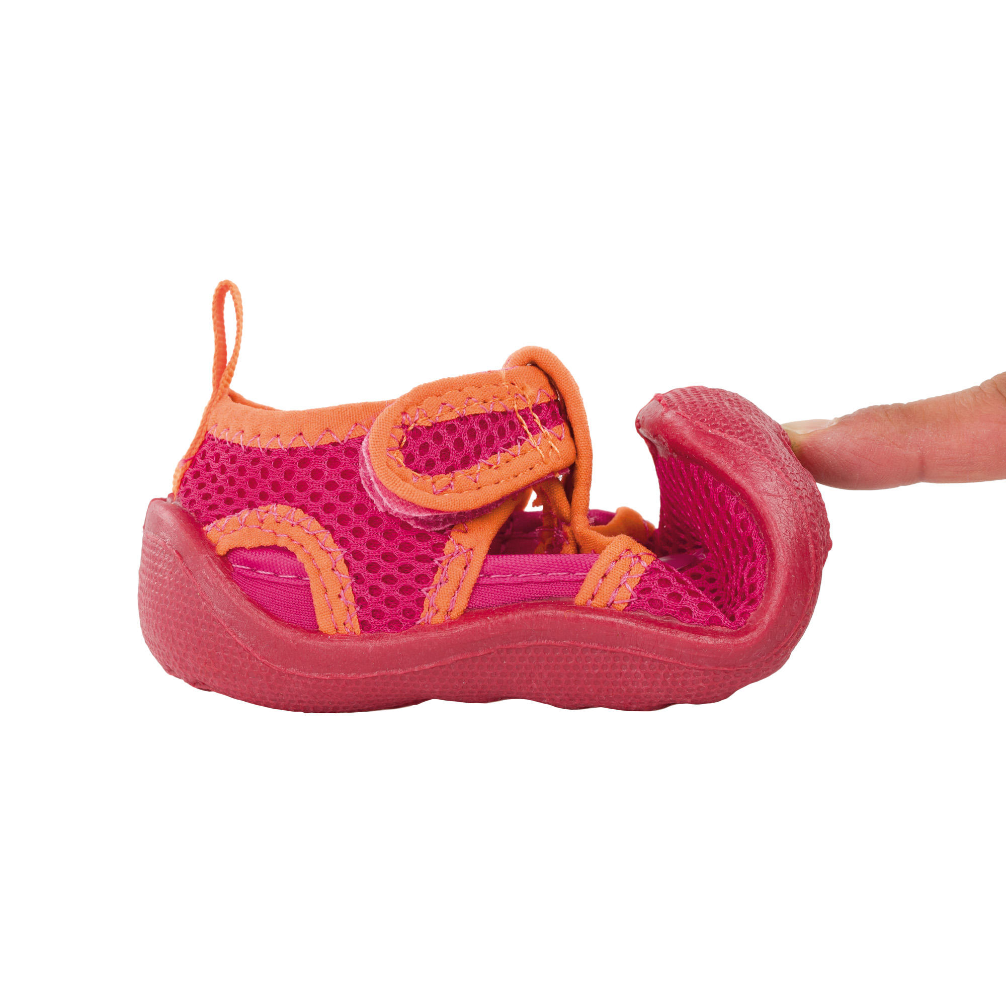 Lässig Badesandalen mit biegsamer Sohle in pink