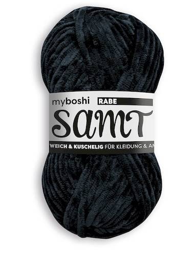 myboshi SAMT Rabe in Schwarz