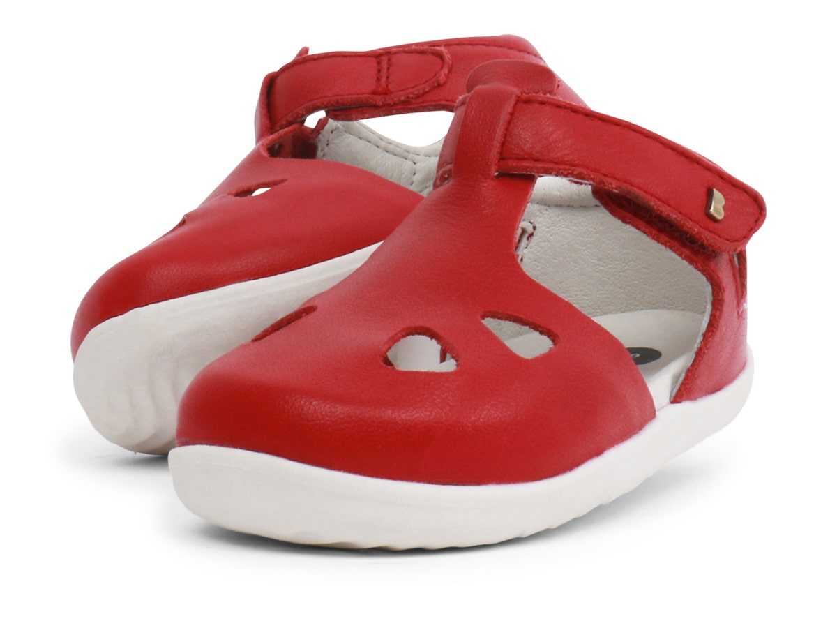 Zap_Red BOBUX Step Up Ledersandalen ZAP in Rio Rot