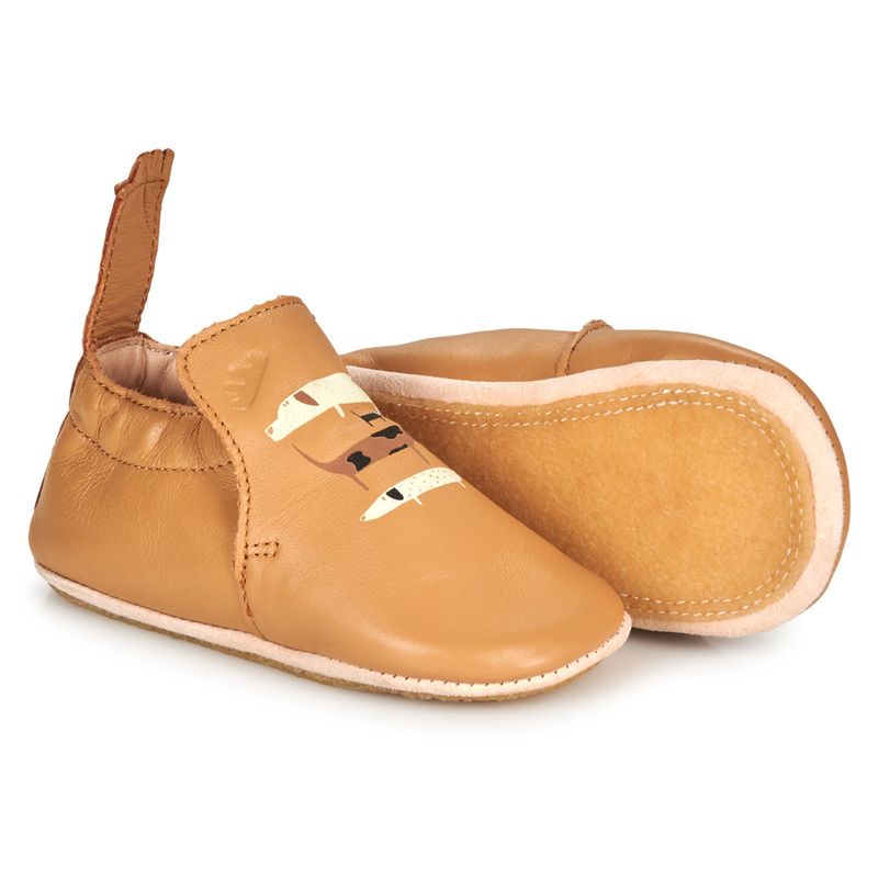 Easypeasy-BLUBLU-chiens-oxi-Sohle Rutschfeste Kreppsohle der Krabbelschuhe "Hunde Natur" von EZPZ