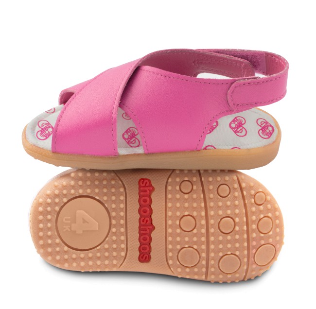 Shooshoos Lederschuhe/Ledersandalen in pink