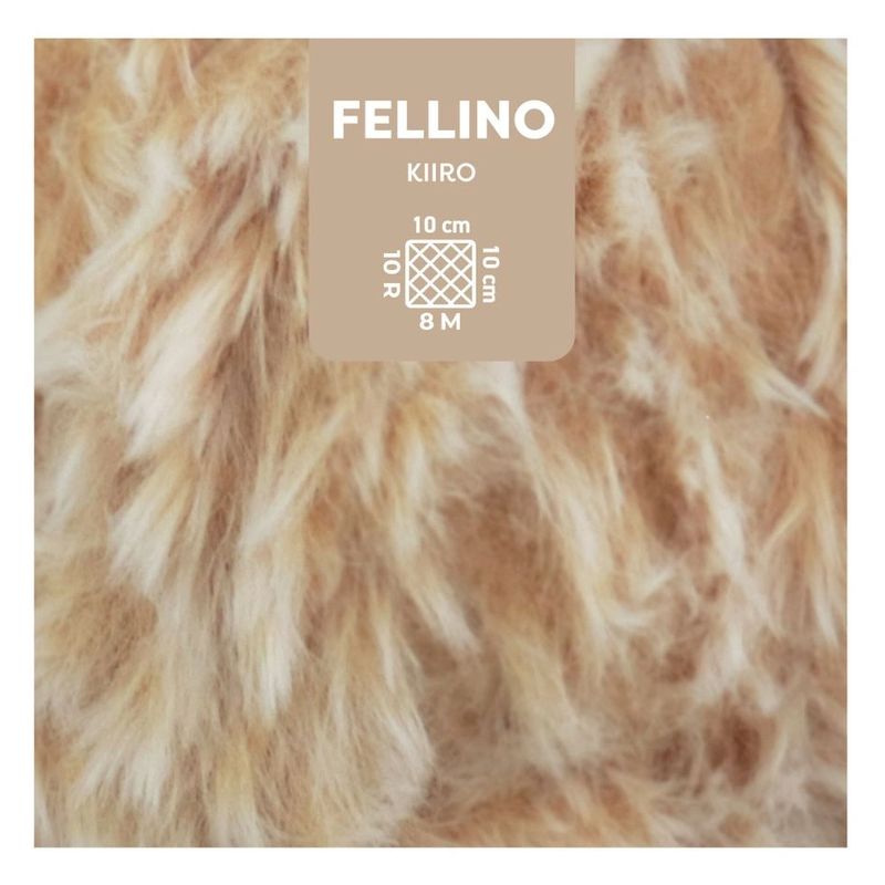 Muster der weichen Fellwolle myboshi Fellino "Kiiro"