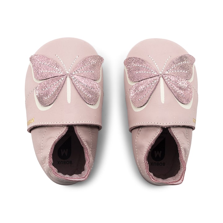 23-Bobux-Glitter-Wings-Blossom-Paar BOBUX Lederfinkli "Glitter Wings Blossom" mit funkelndem Schmetterling