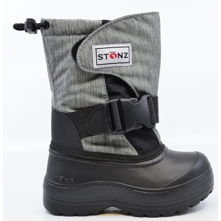 Trek_Heather_Profil Winterstiefel The Trek in schwarz und grau meliert mit federleichter Sohle