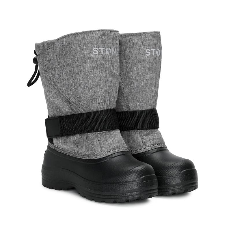 Stonz-Trek-Kid-Heather-Grey-Paar STONZ Winterstiefel "Trek Kid" in Heather Grey