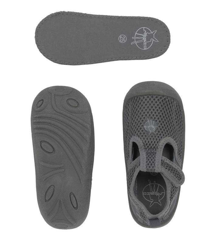 LÄSSIG Beach Sandals Grau mit herausnehmbarer Sohle