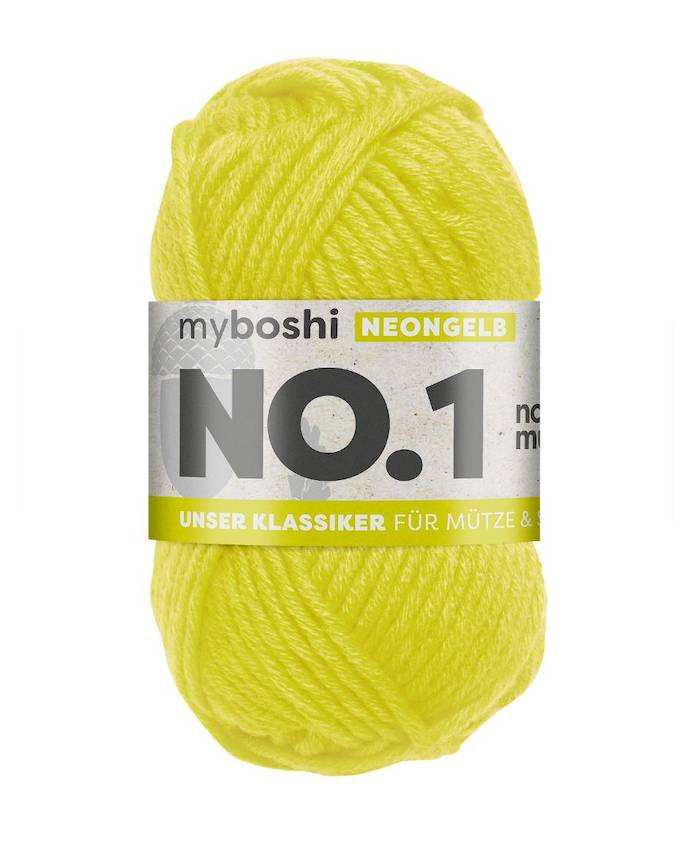 myboshi No. 1 Wolle - 185 Neongelb