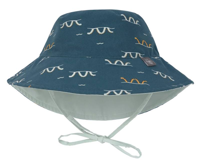 Lässig Bucket Hat "Sea Snake Blue" in blau mit kleinen Schlangen