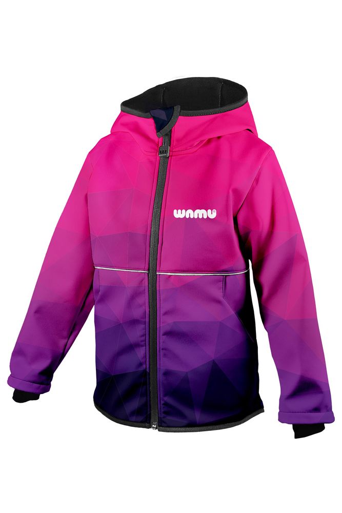 WAMU Softshelljacke Kinder "Mosaic Purple"