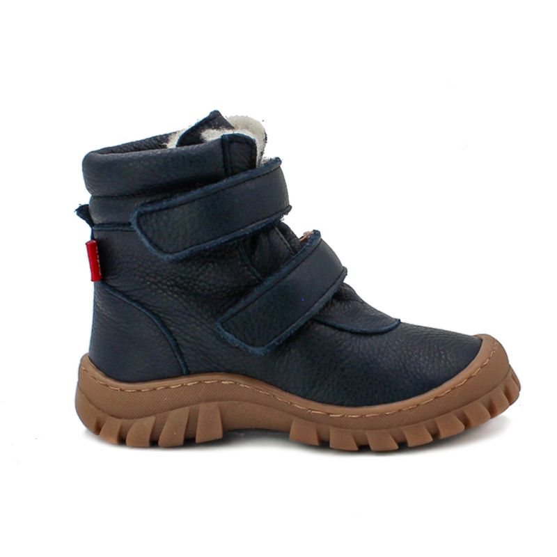 POLOLO Winterstiefel "Liam" mit Wollfutter in Dunkelblau