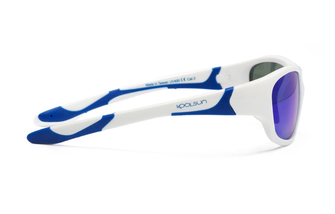 KOOLSUN Kindersonnenbrille SPORT in weiss und navyblau