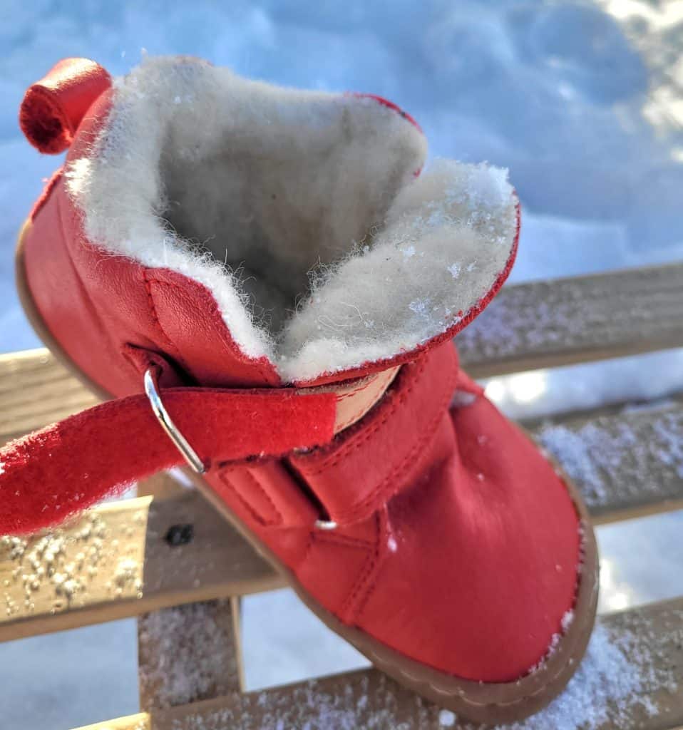POLOLO Barfuss Winterstiefel Rot POLOLO Barfuss Winterstiefel Rot