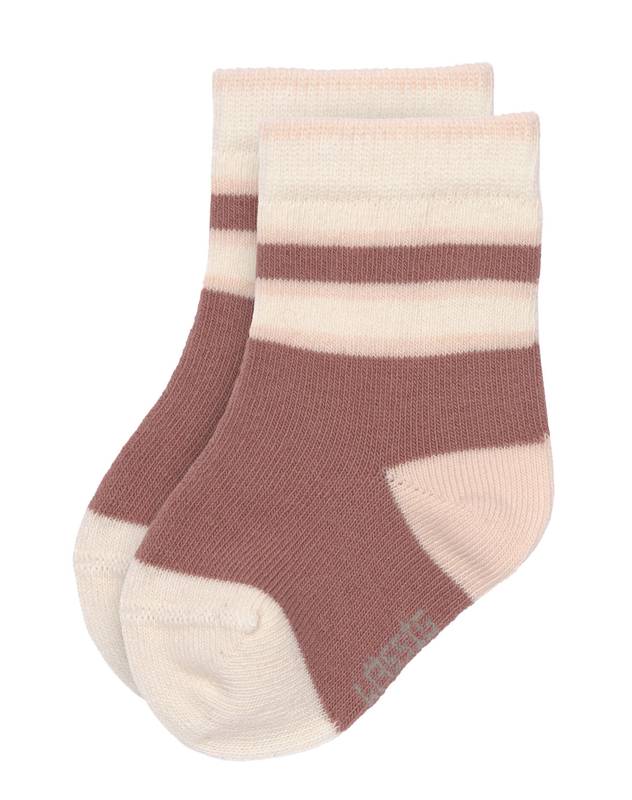 LÄSSIG Socks gestreift in altrosa und rosé