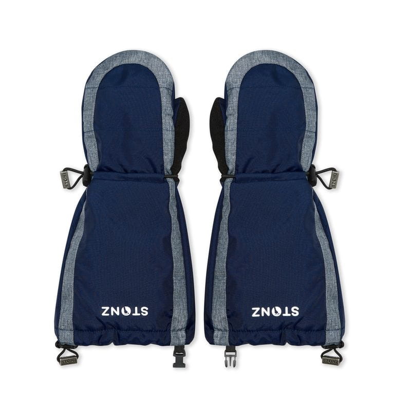 Stonz Kinderhandschuhe Navy in dunkelblau und grau