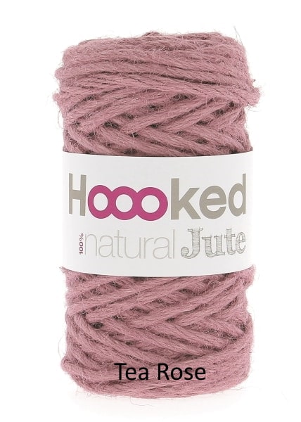 Hoooked Natural Jute Tea Rose