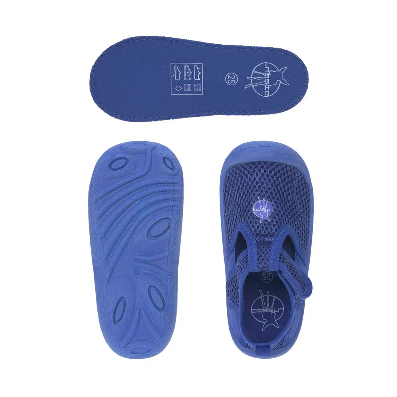 LÄSSIG Beach Sandals Royal Blau mit herausnehmbarer Sohle