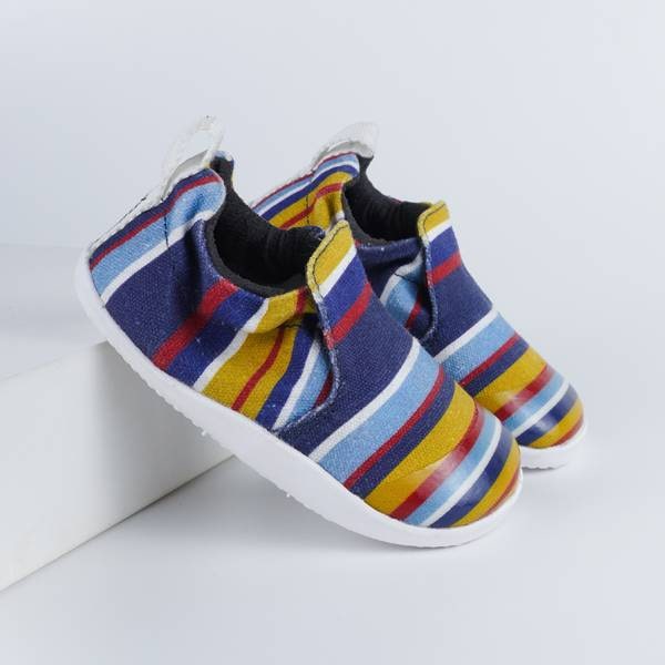 Laufenlernen mit den federleichten Xplorer Scamp NavyStripe aus Canvas