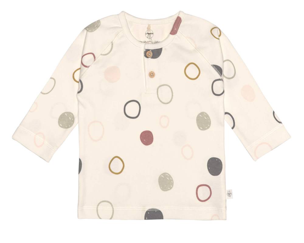 LÄSSIG Langarmshirt Circles Offwhite