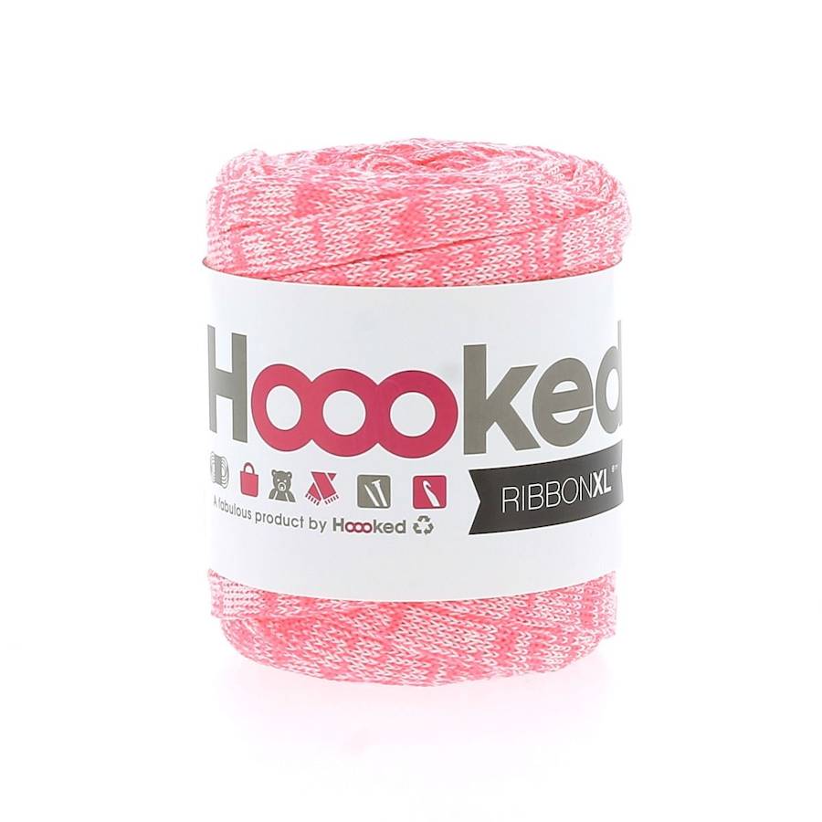 Hoooked Ribbon XL Neon MINI Radical Rose