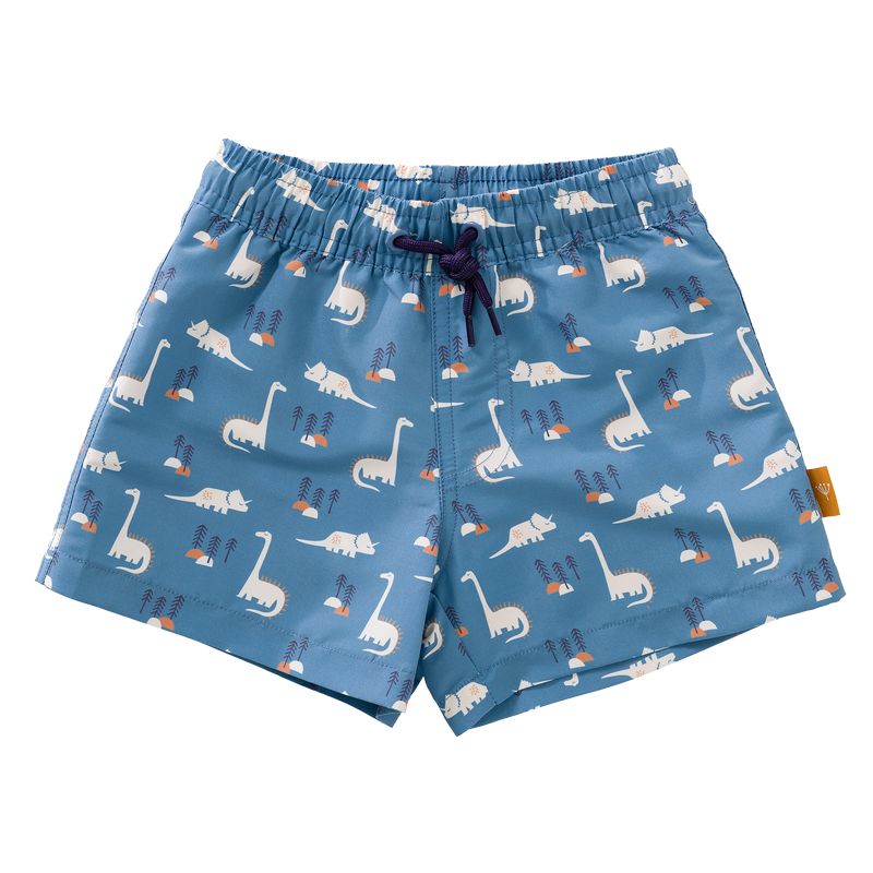 FRESK UV Swim Shorts "Dino" in Blau mit lustigen Dinosauriern