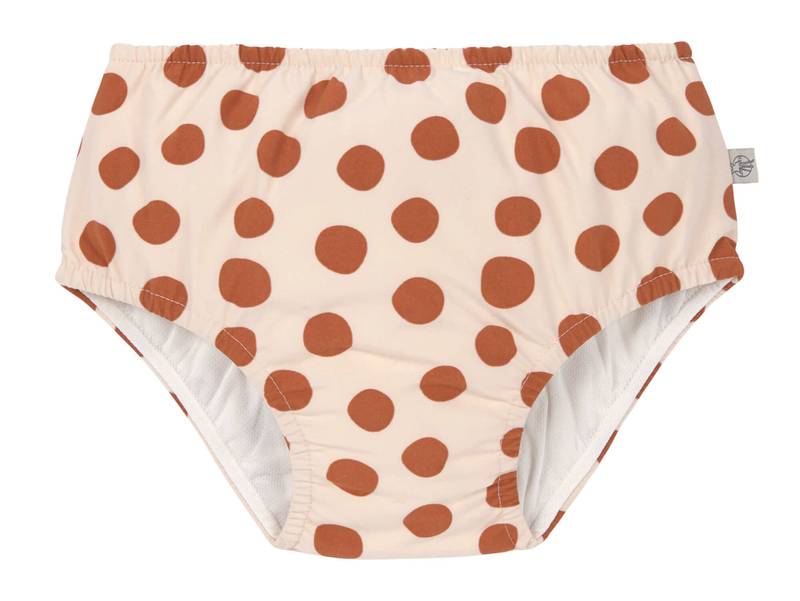 LÄSSIG Mädchen Schwimmwindel "Dots Powder Pink" in rosé mit roten Punkten