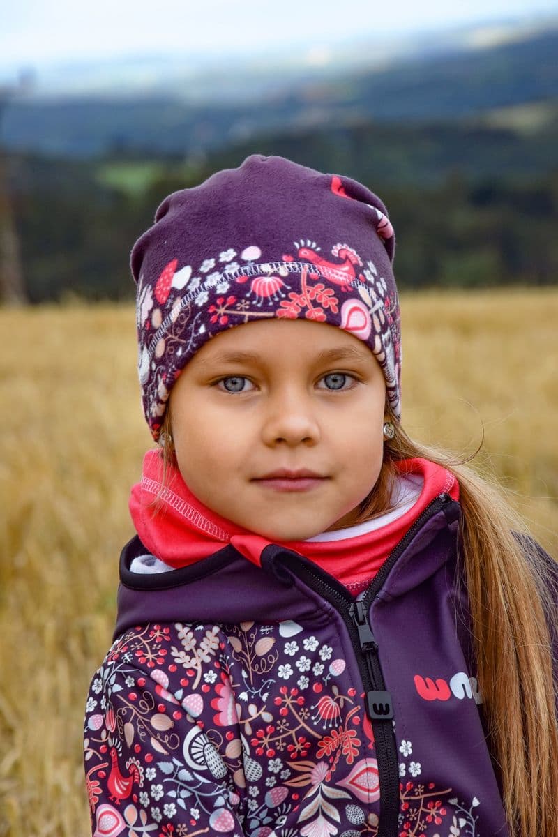 WAMU Fleece Mütze Owl Violet