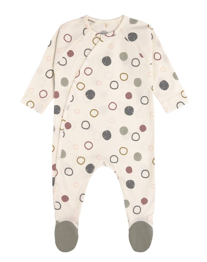 LÄSSIG Baby Pyjama Circles Offwhite