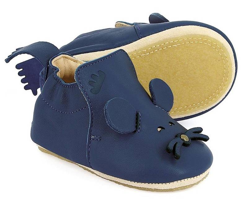 Blublu_Mouse_Encre_Sohle EASY PEASY Maus dunkelblau mit Gummisohle