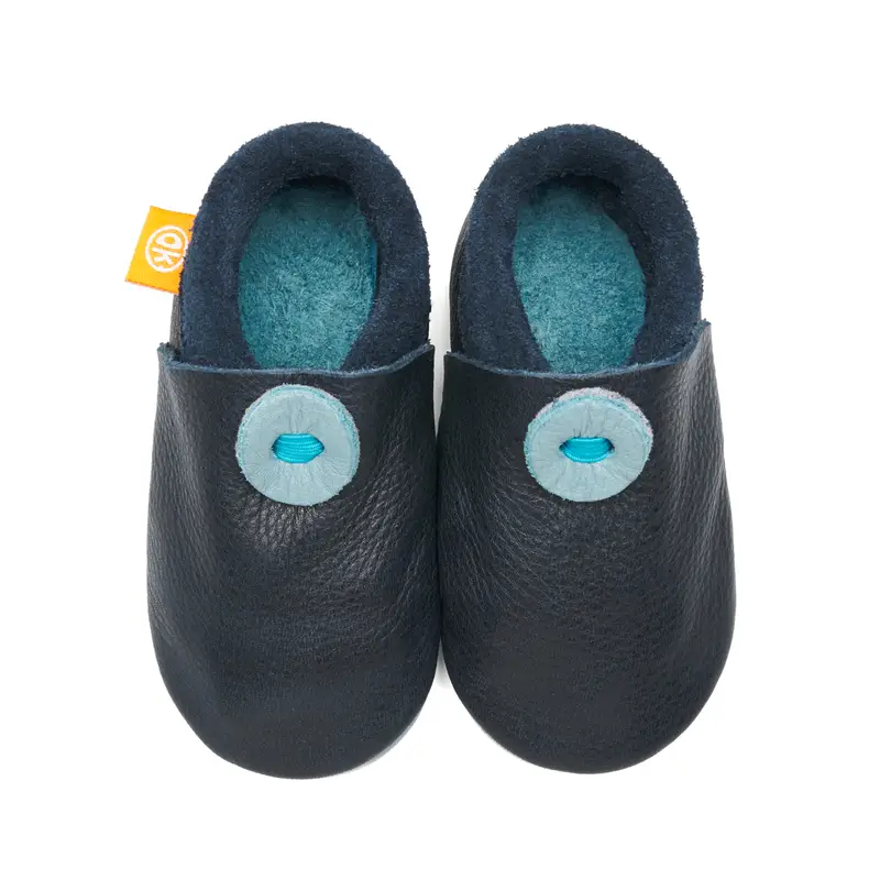 Barfussschuhe für Babys und Kinder in Dunkelblau von Orangenkinder
