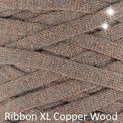 RibbonXL Lurex - Copper Wood (Taupe + Kupfer)