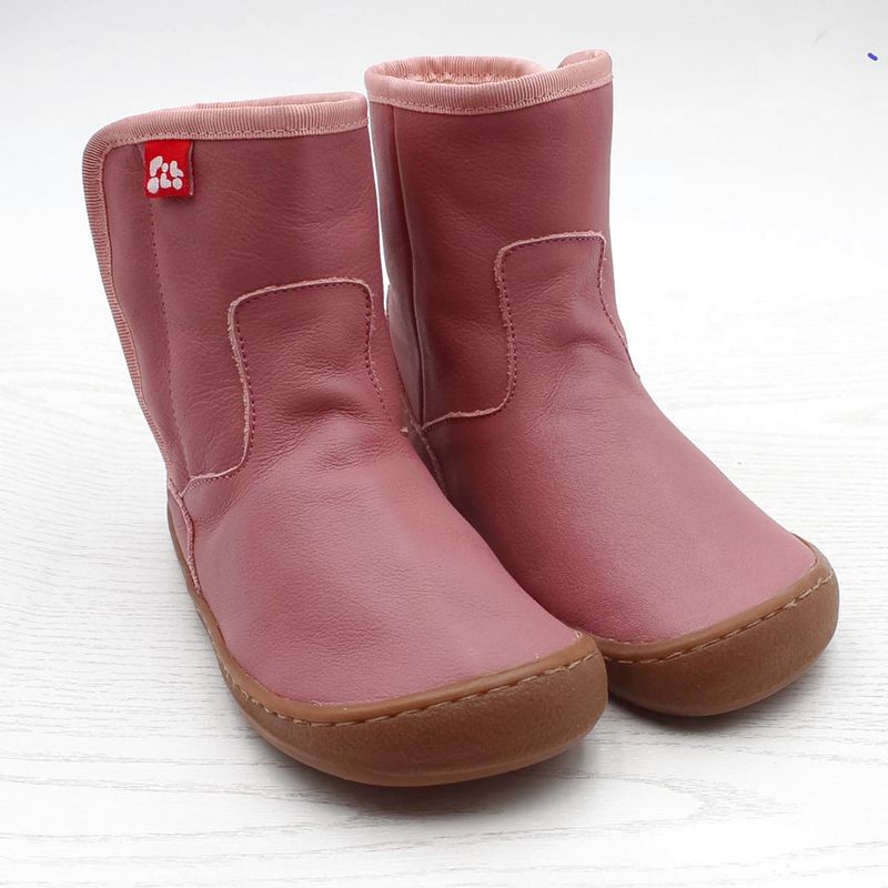 POLOLO Barfuss Winterstiefel "Polar" Rosé