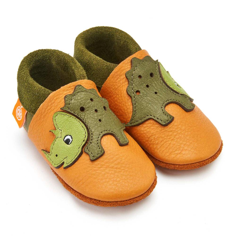 Orangenkinder-Trixie-Dino-Haupt Orangenkinder Lederfinkli "Trixie der Triceratops"